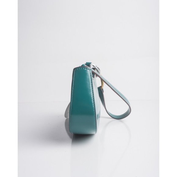 Staud Womens Ollie Shoulder Bag Purse Handbag Coastal Green Leather NWT - Picture 4 of 6